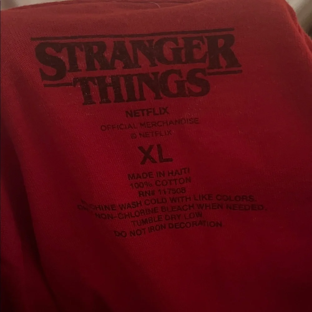 Red Stranger Things Graphic Tee - Picture 2 of 2